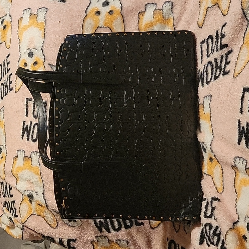 Coach Embossed Handbag
